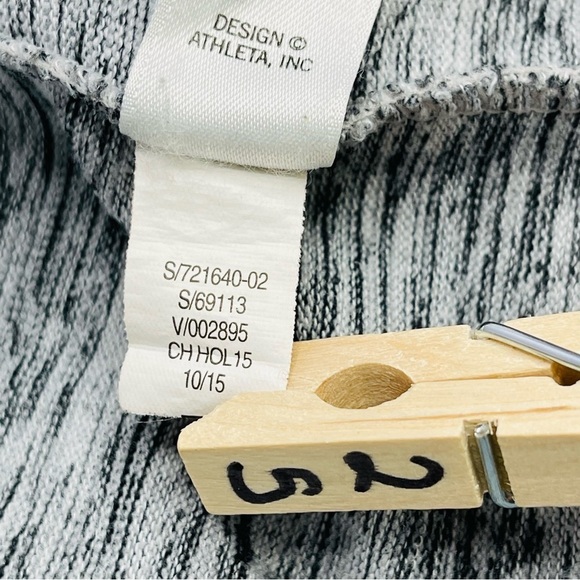 Athleta blissful wrap cardigan sweater hooded grey space dye women's size xs‎ - Picture 8 of 13